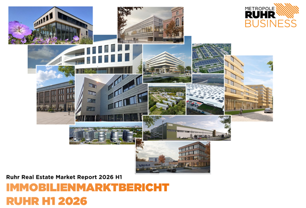 Immobilienmarktbericht Ruhr 2026 Der Rhein-Herne-Kanal in Oberhausen